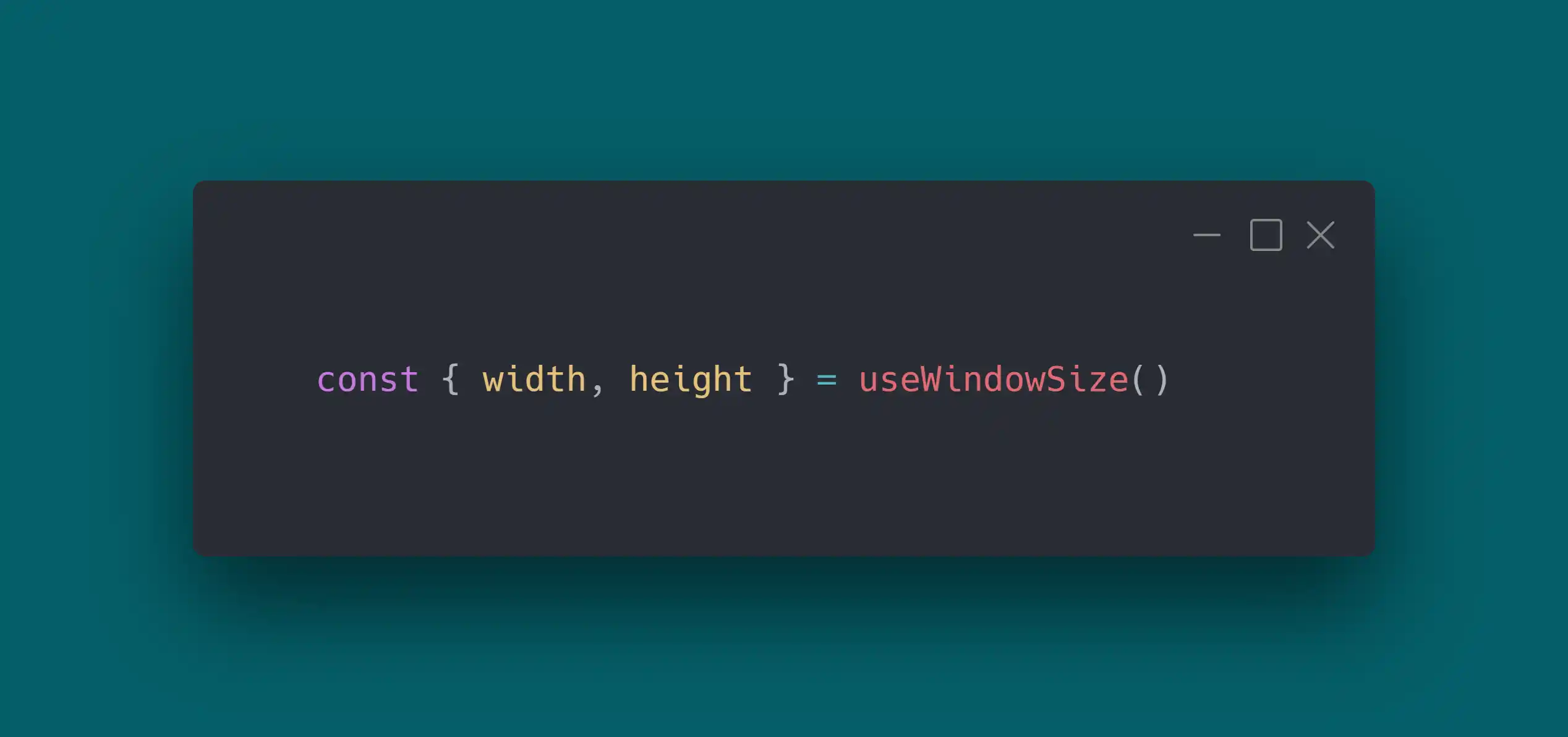 Detecta el tamaño de la ventana con un hook en React